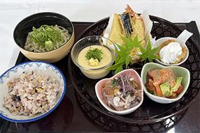 十六穀米の彩り籠御膳